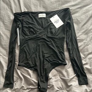 Princess Polly Black Long Sleeve Bodysuit